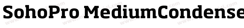 SohoPro MediumCondensed字体转换
